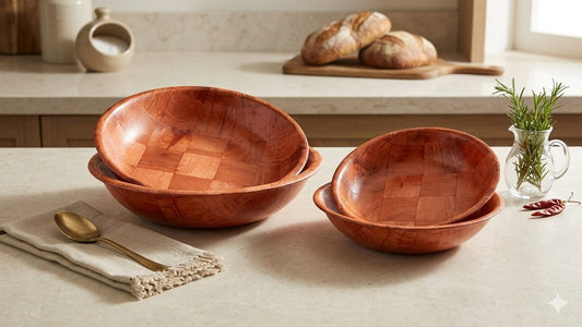 🪵 Ensemble de bols en bois naturel (4 pièces)