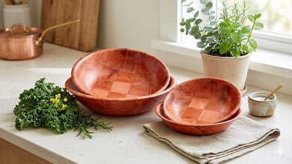 🪵 Ensemble de bols en bois naturel (4 pièces)