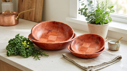 🪵 Ensemble de bols en bois naturel (4 pièces)