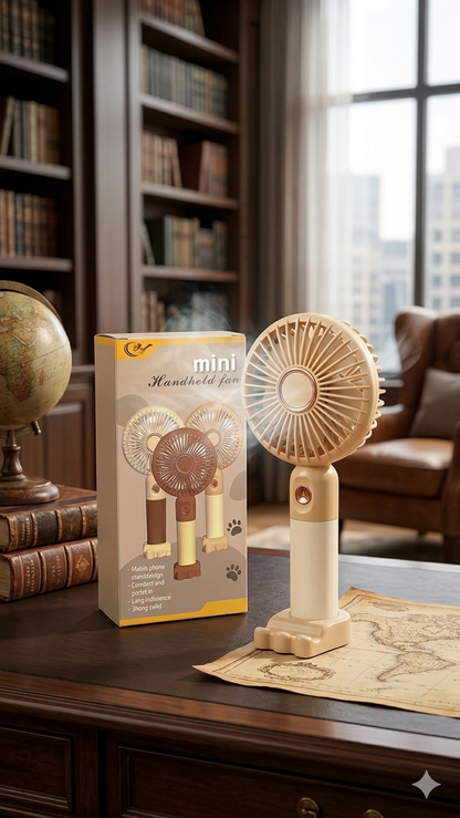 Mini Ventilateur Portable Rechargeable avec Support